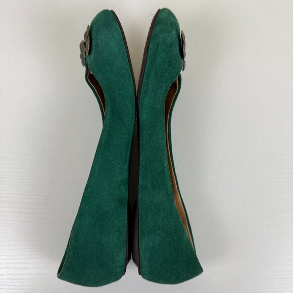 Anthropologie Pilcro and the Letterpress Suede Flats - Picture 5 of 11